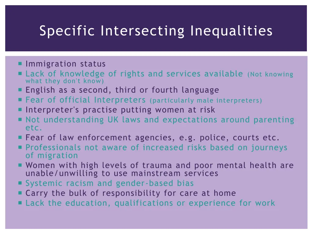 specific intersecting inequalities