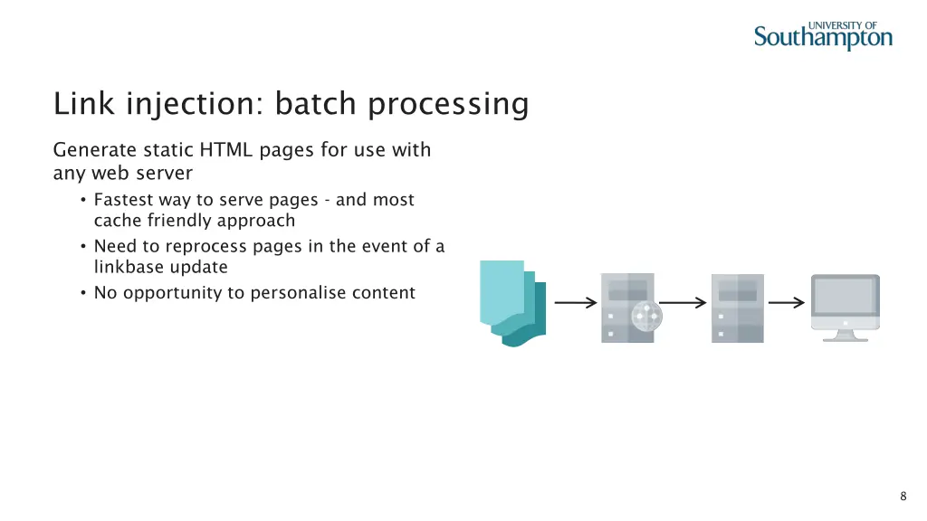 link injection batch processing