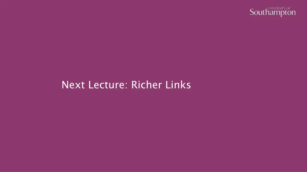 next lecture richer links