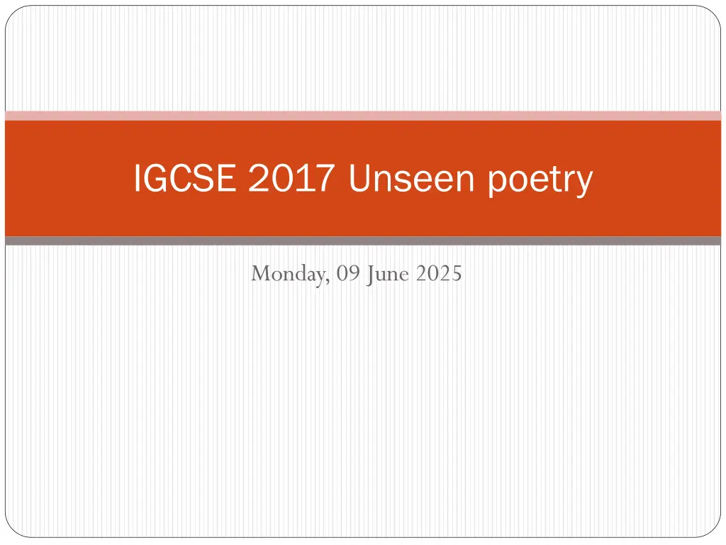 igcse 2017 unseen poetry