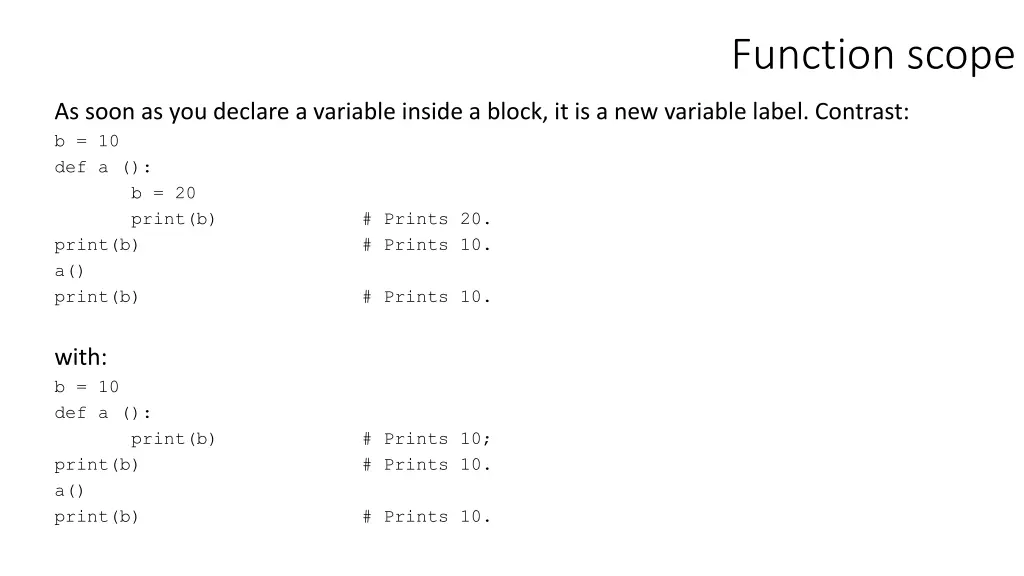 function scope 3