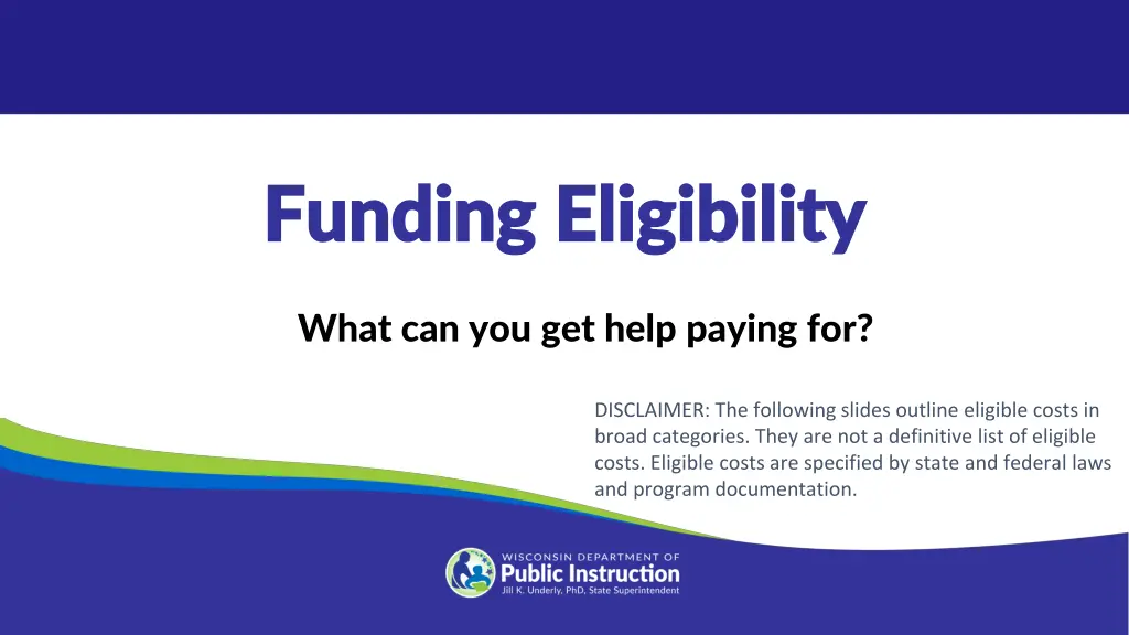 funding eligibility funding eligibility