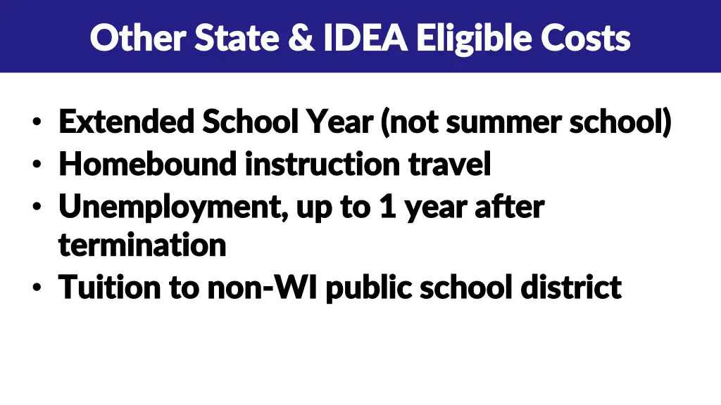 other state idea eligible costs other state idea 1