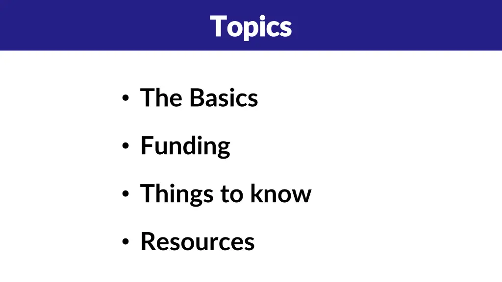 topics topics
