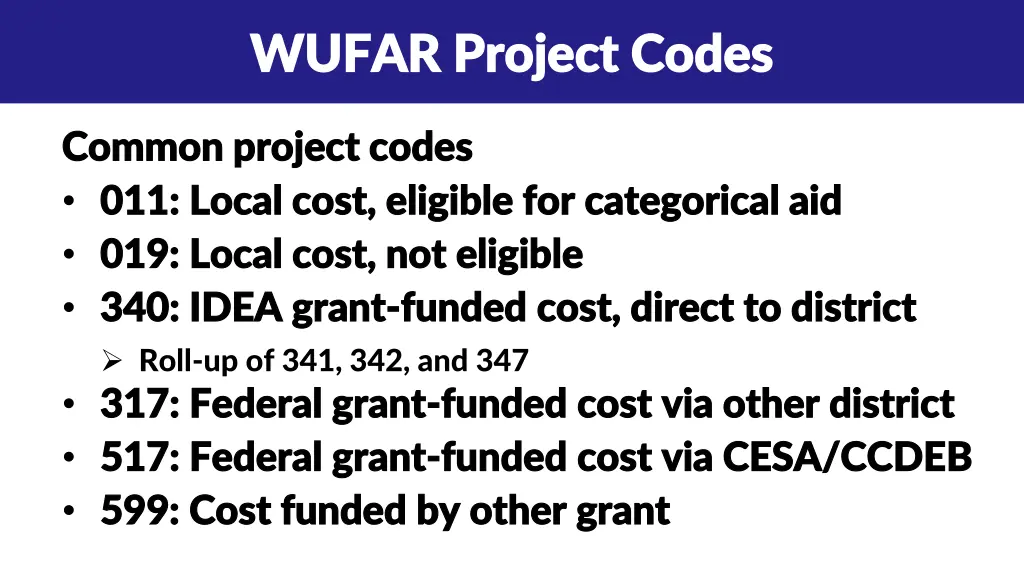 wufar project codes wufar project codes