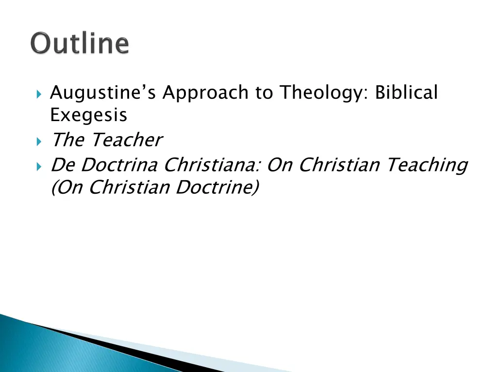 augustine s approach to theology biblical