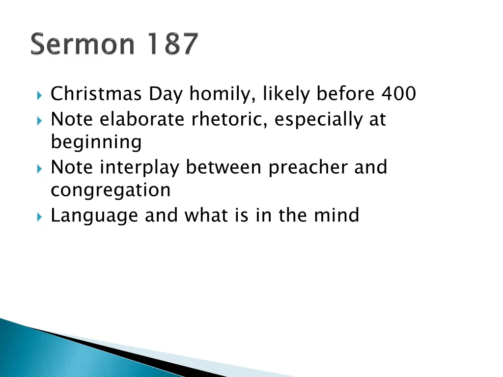 christmas day homily likely before 400 note