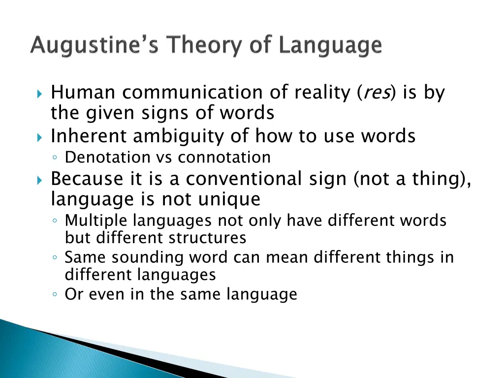 human communication of reality