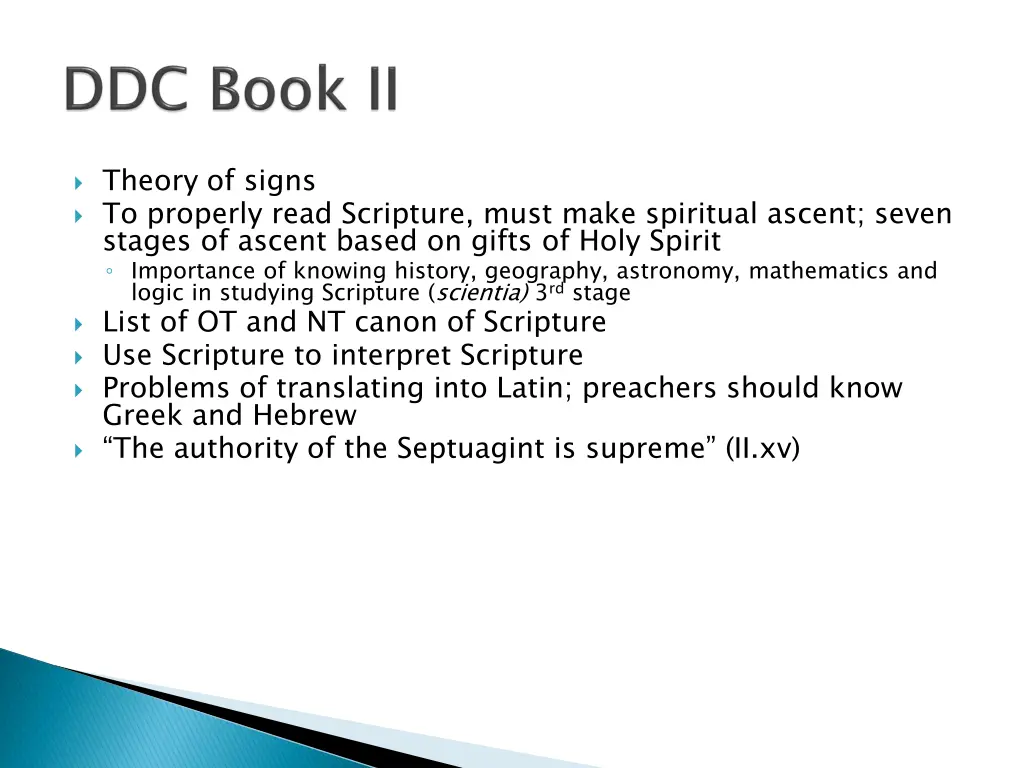 theory of signs to properly read scripture must