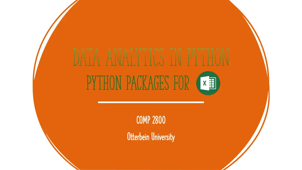 data analytics in python