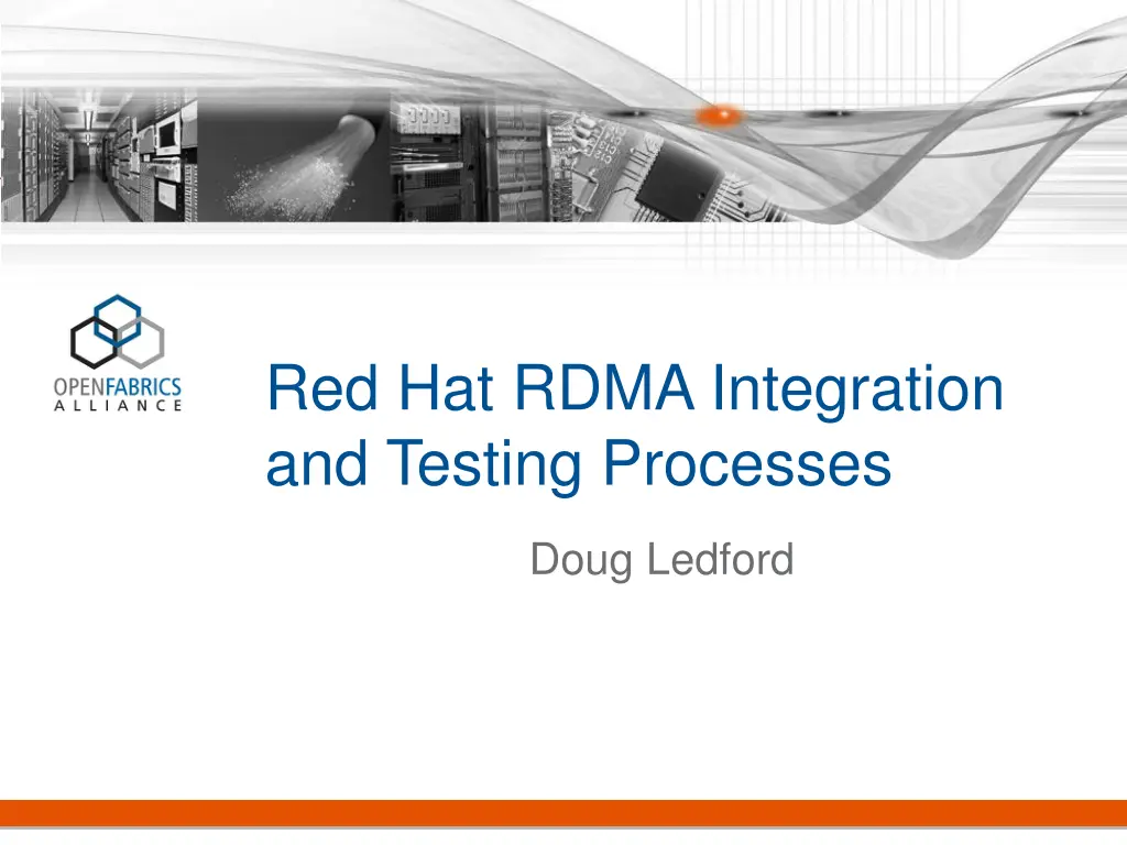 red hat rdma integration and testing processes