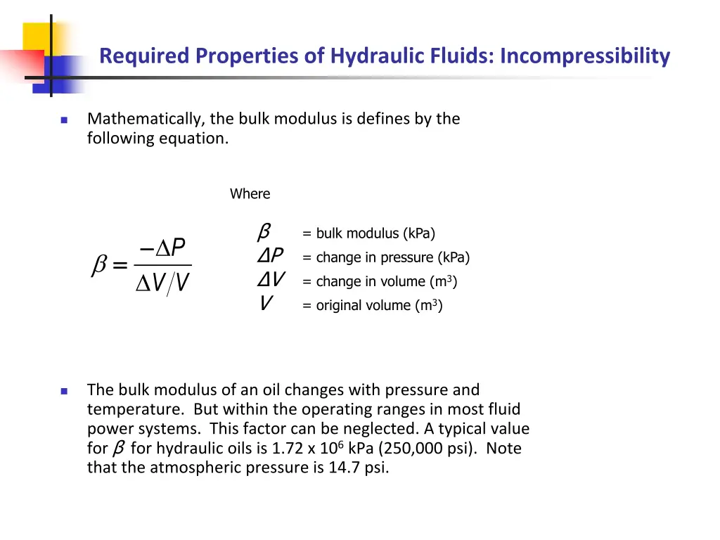 required properties of hydraulic fluids 4