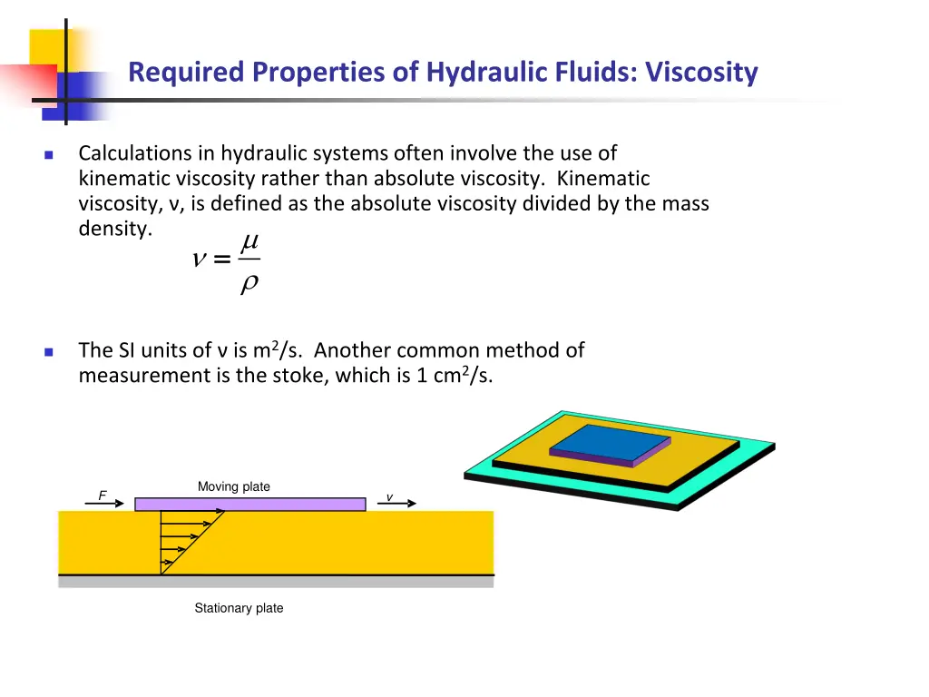 required properties of hydraulic fluids viscosity 5