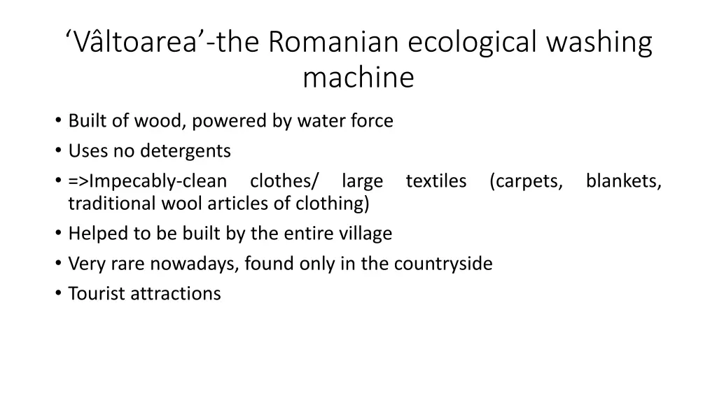 v ltoarea the romanian ecological washing machine