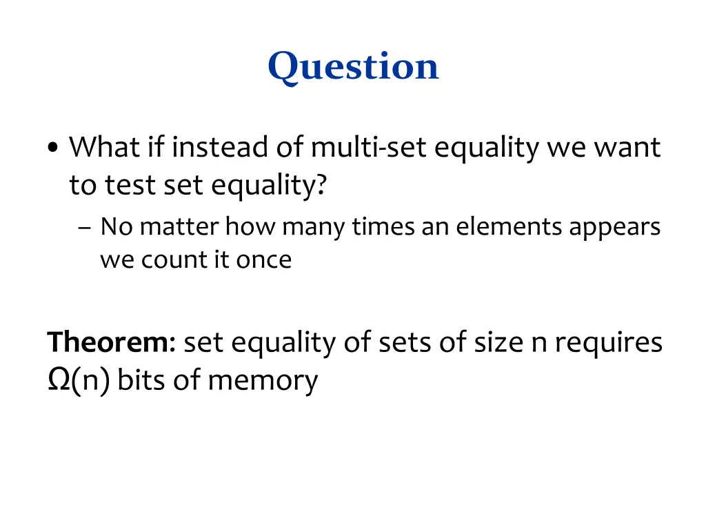 question