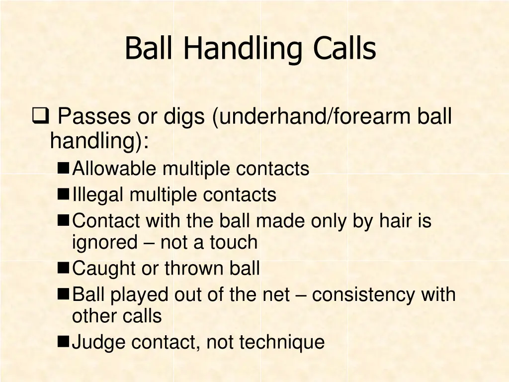 ball handling calls 1