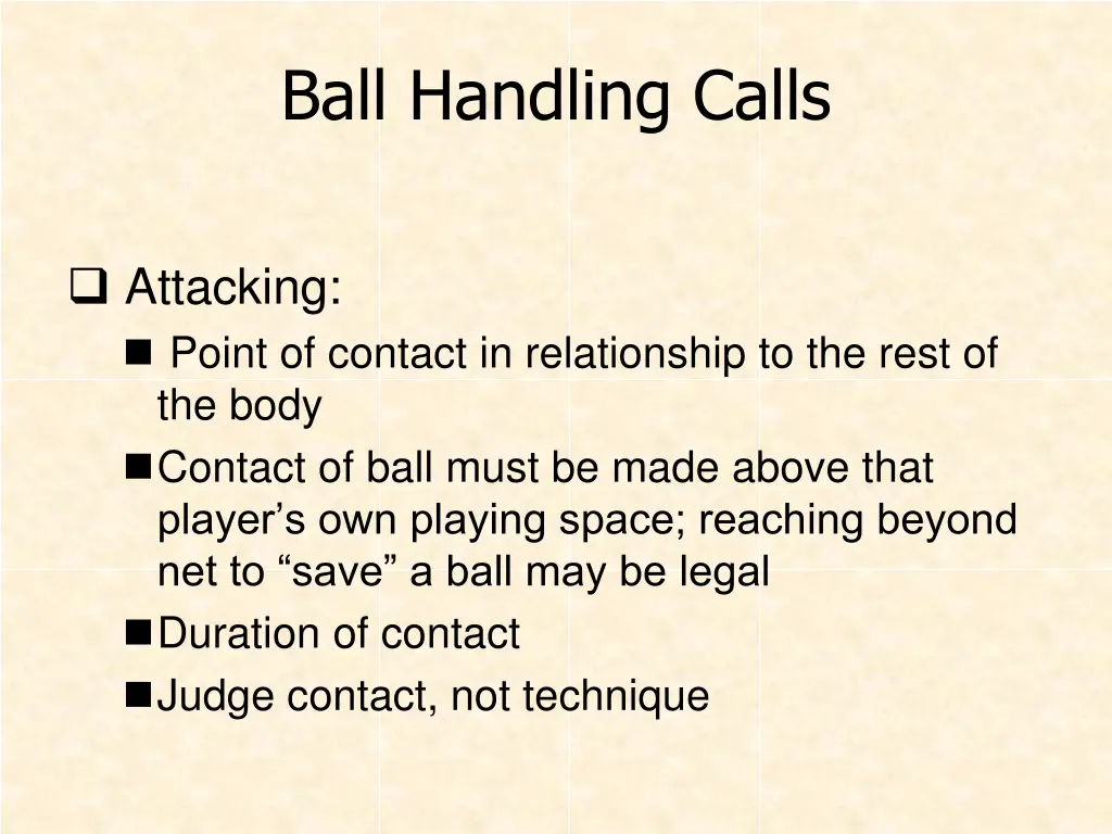 ball handling calls 3