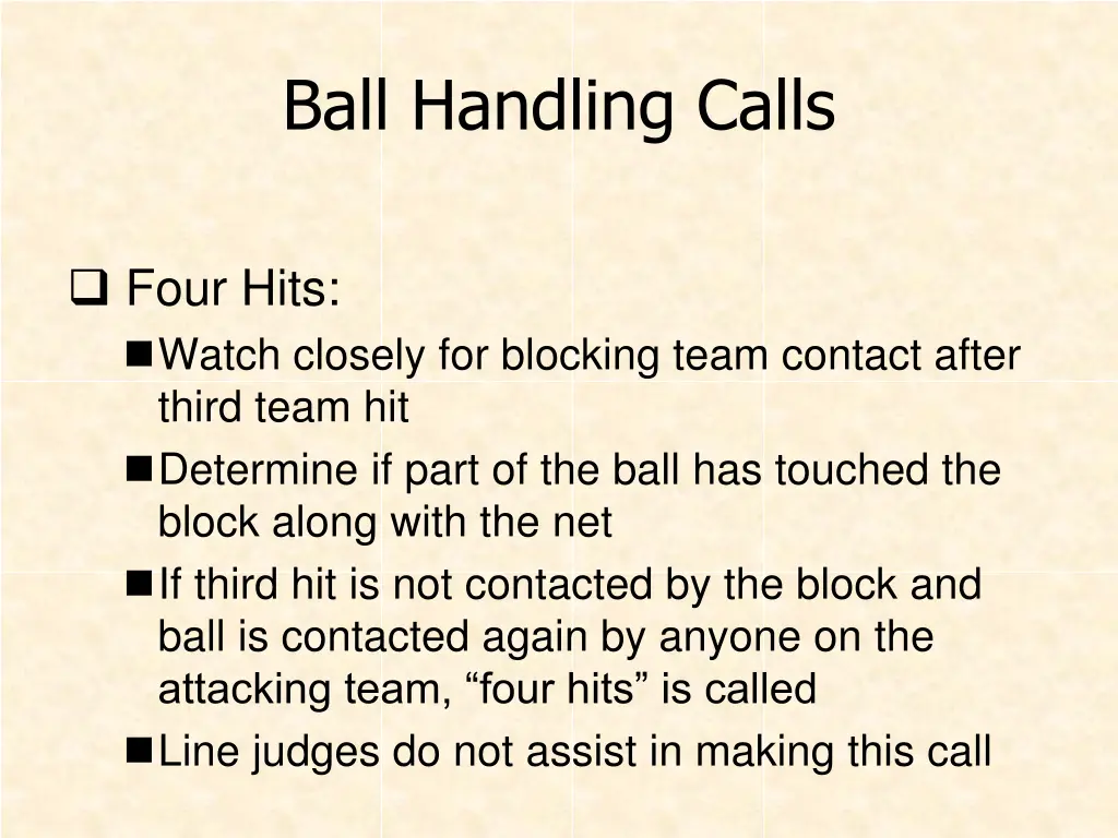 ball handling calls 5