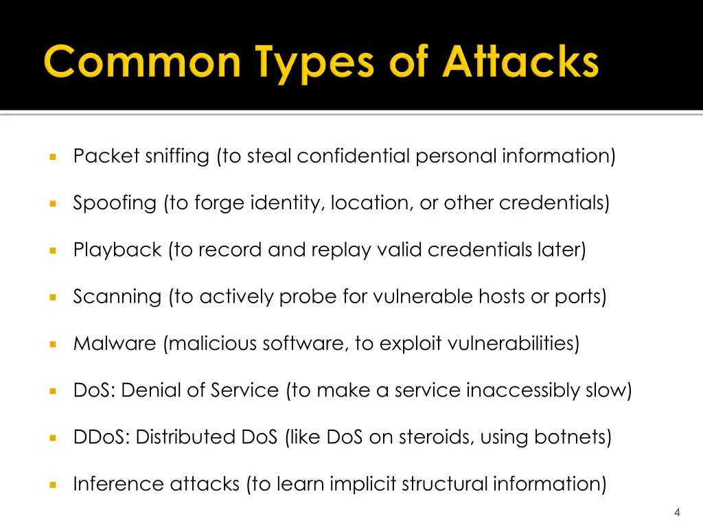 packet sniffing to steal confidential personal