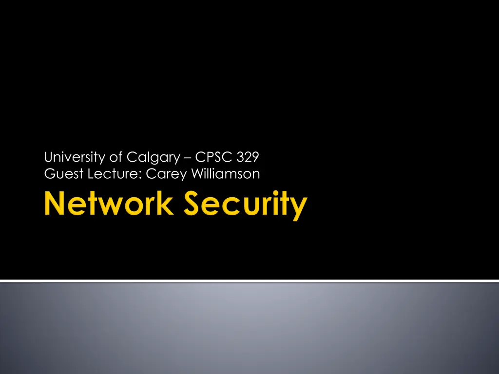university of calgary cpsc 329 guest lecture