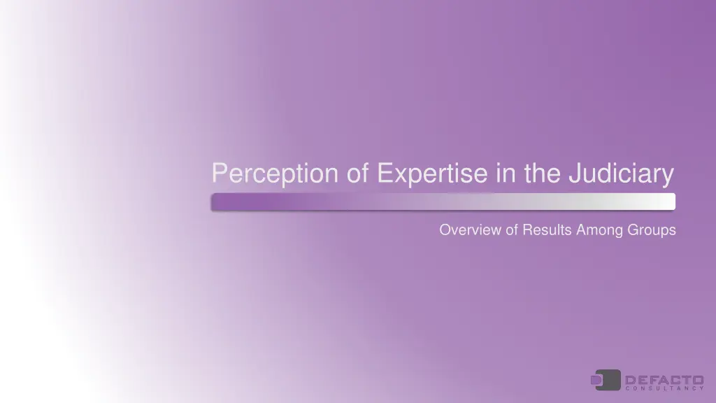perception of expertise in the judiciary