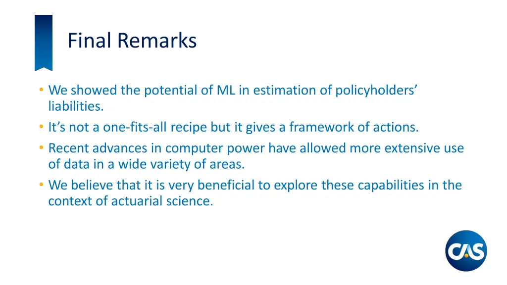 final remarks