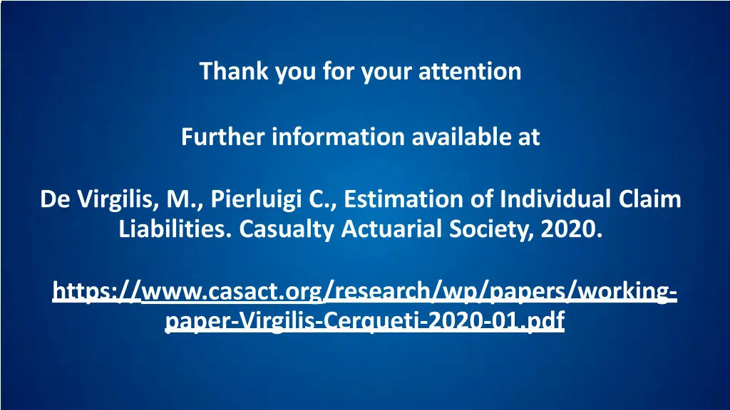thank you for your attention