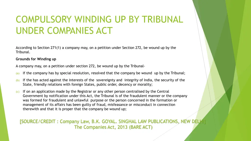 compulsory winding up by tribunal under companies 1