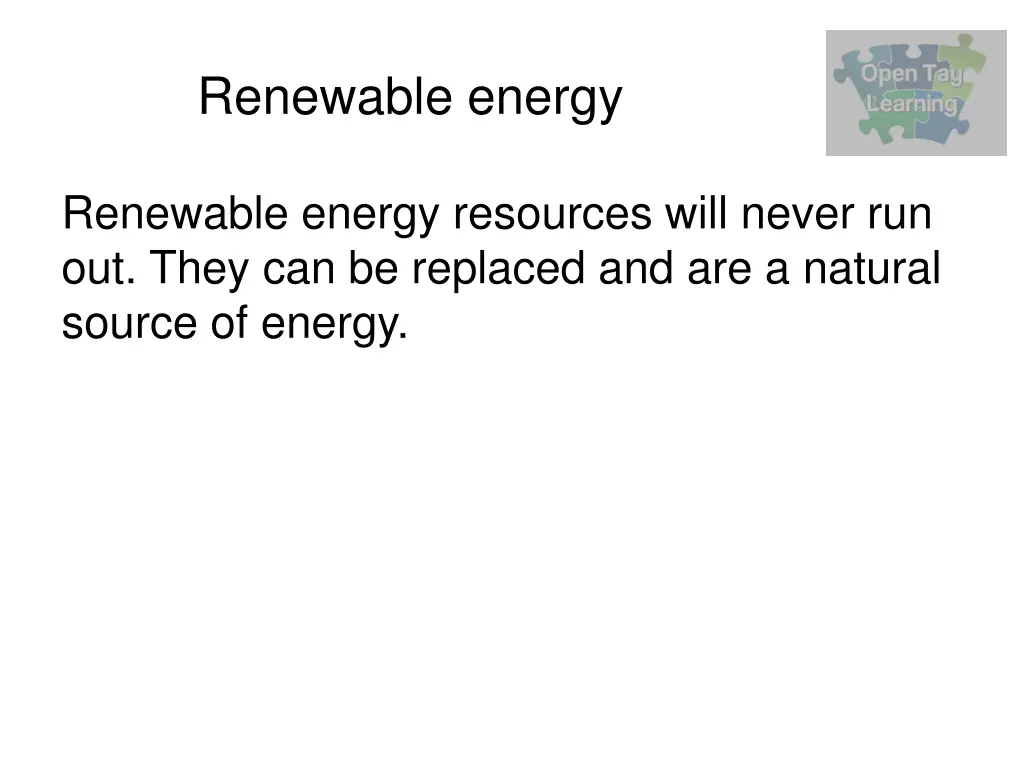 renewable energy
