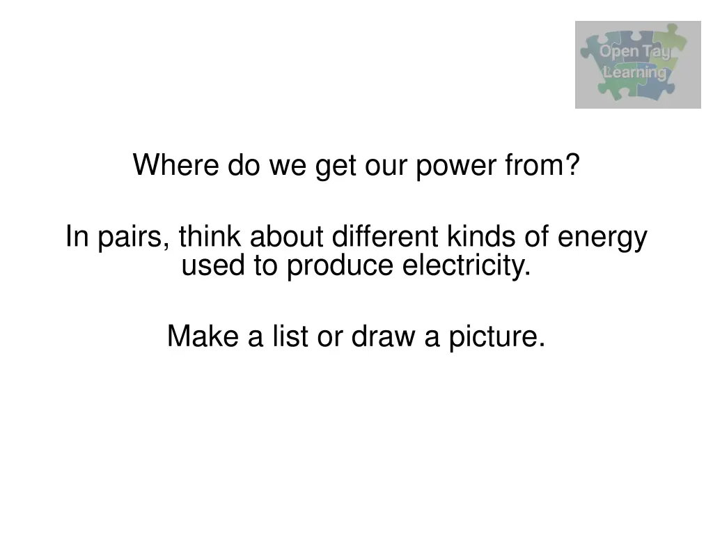 where do we get our power from