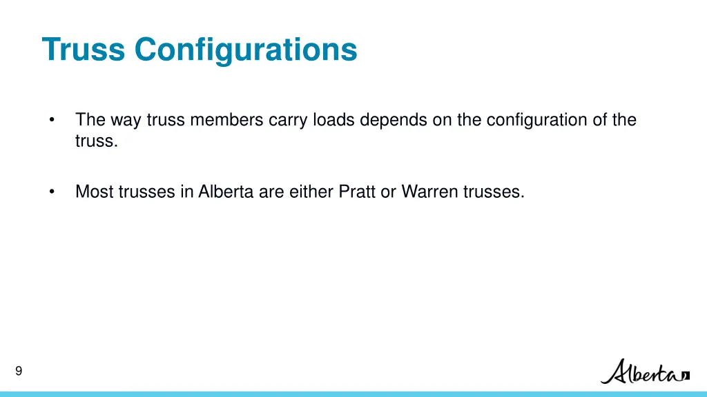truss configurations