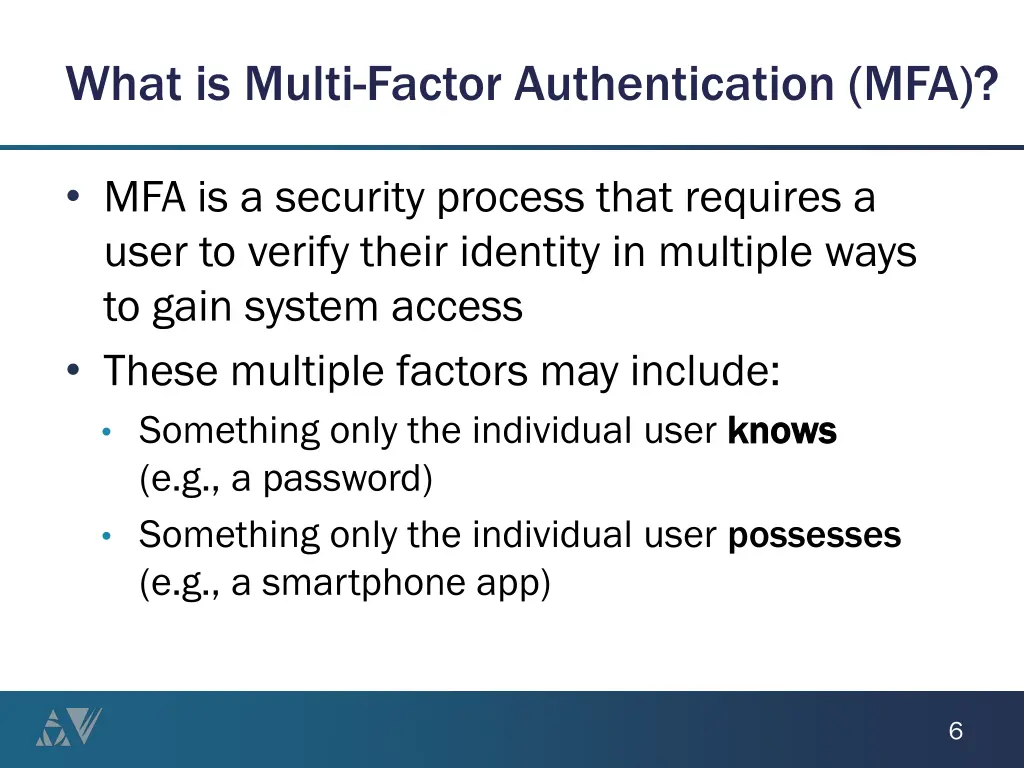 what is multi factor authentication mfa