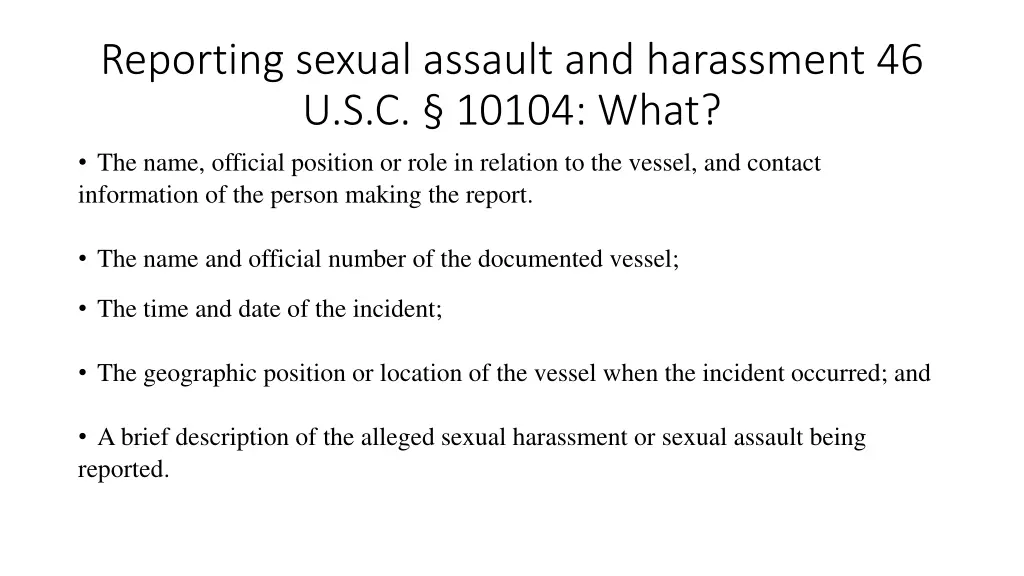 reporting sexual assault and harassment 1