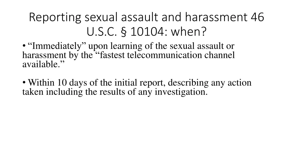 reporting sexual assault and harassment 2