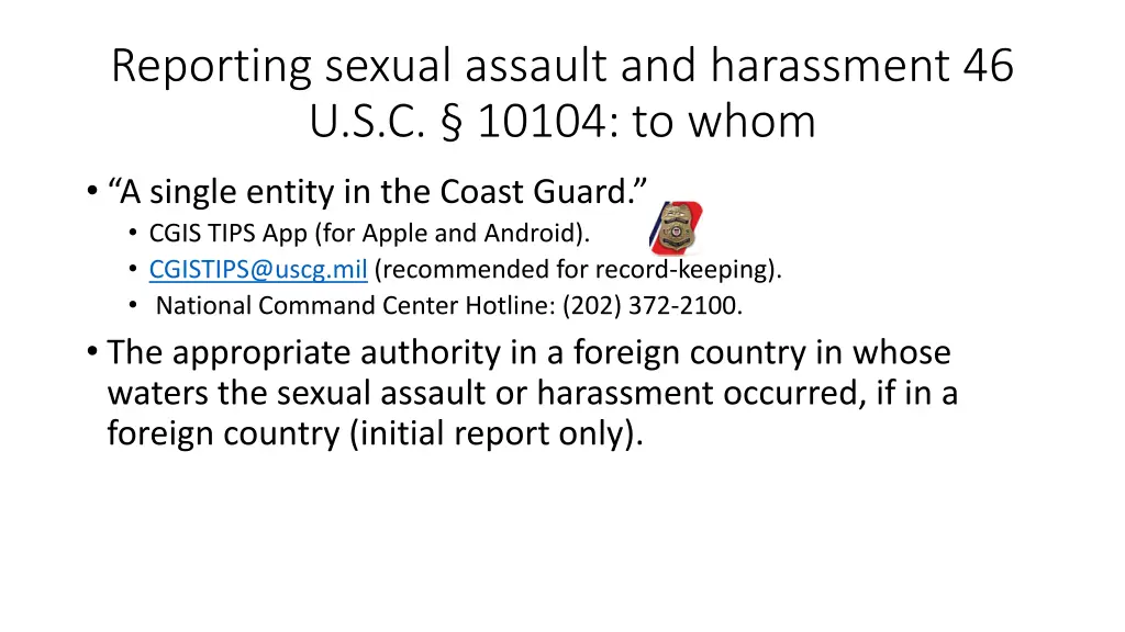 reporting sexual assault and harassment 3