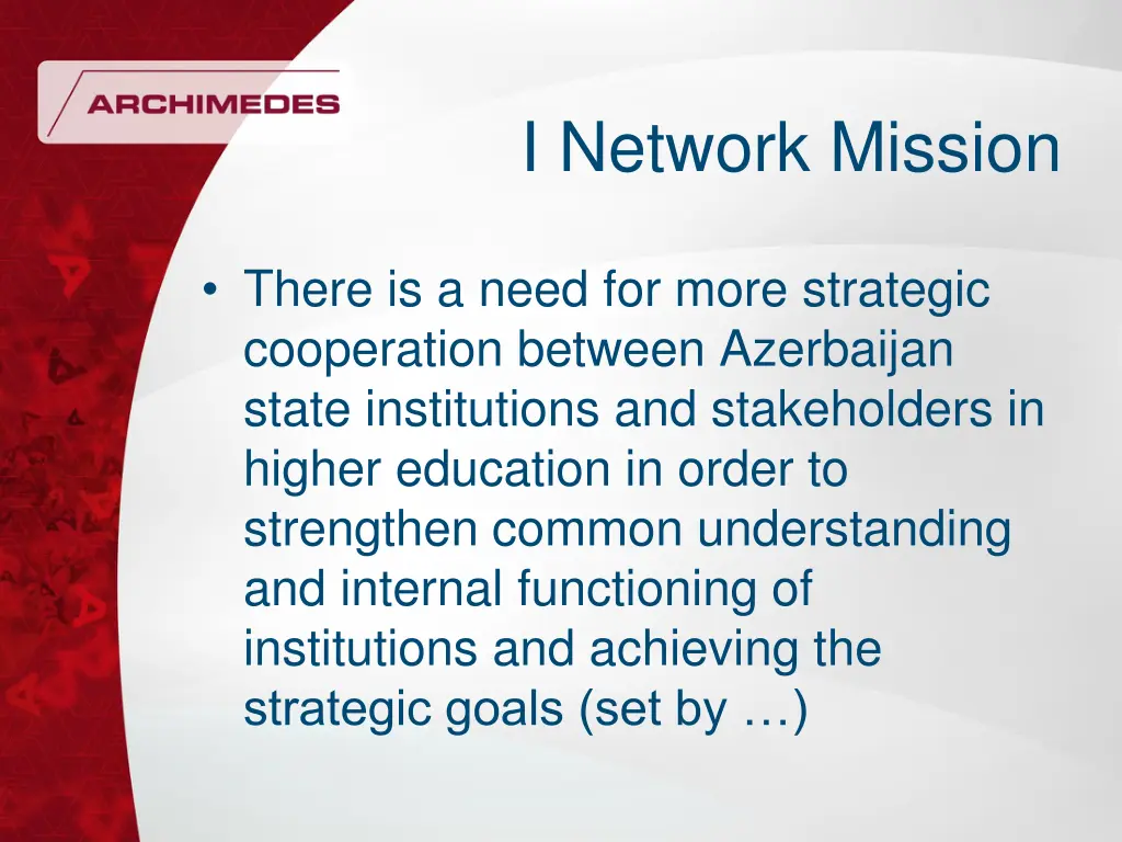 i network mission