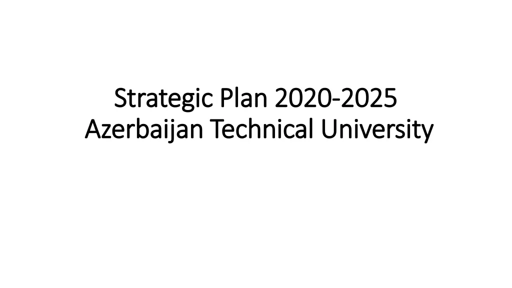 strategic plan 2020 strategic plan 2020 2025