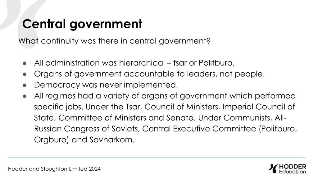 central government 2