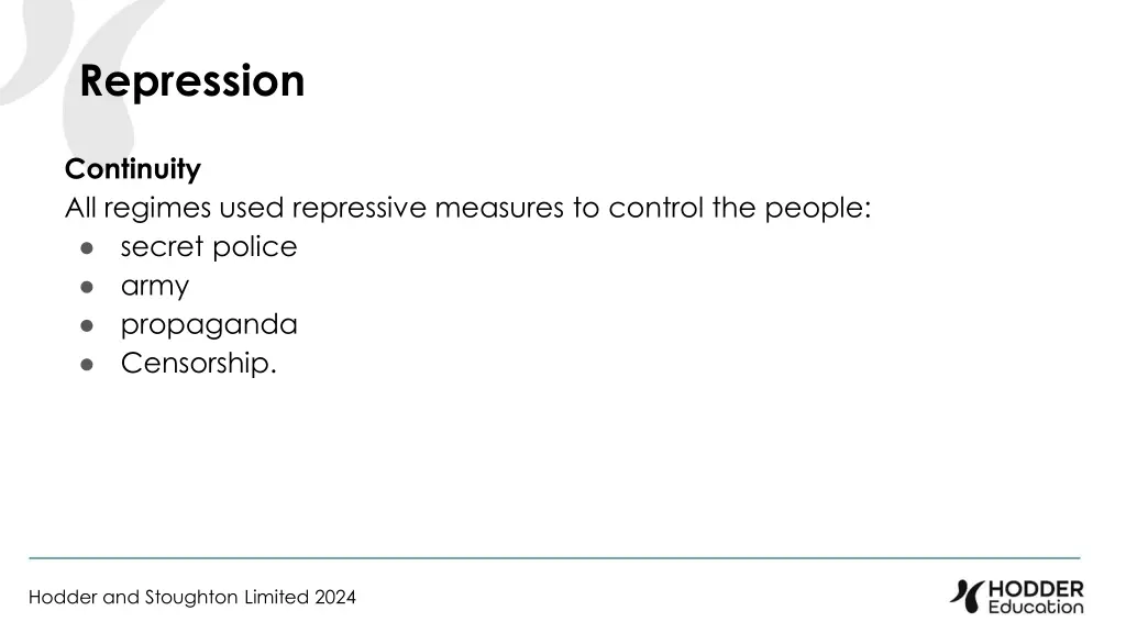 repression