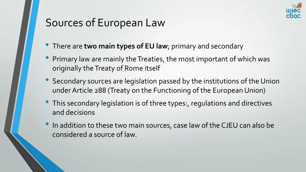 sources of european law