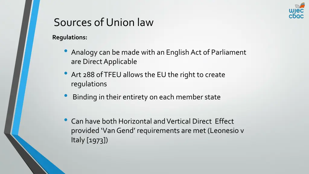 sources of union law 1