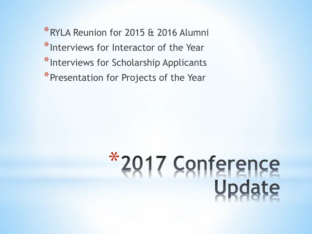 ryla reunion for 2015 2016 alumni interviews
