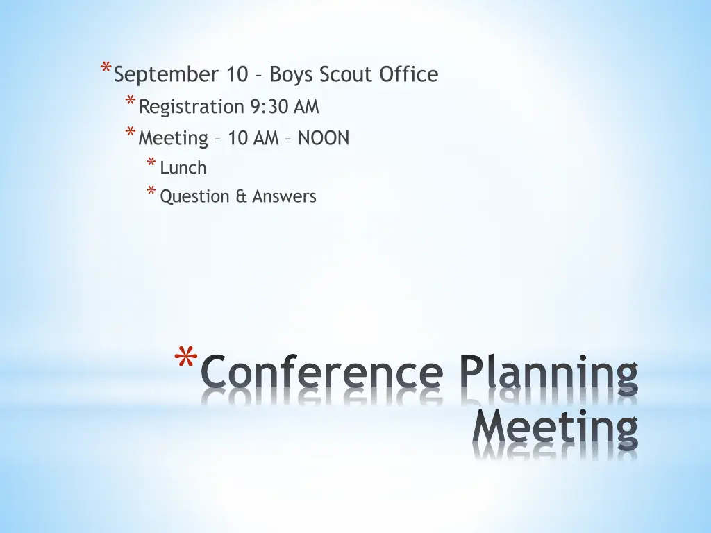 september 10 boys scout office registration