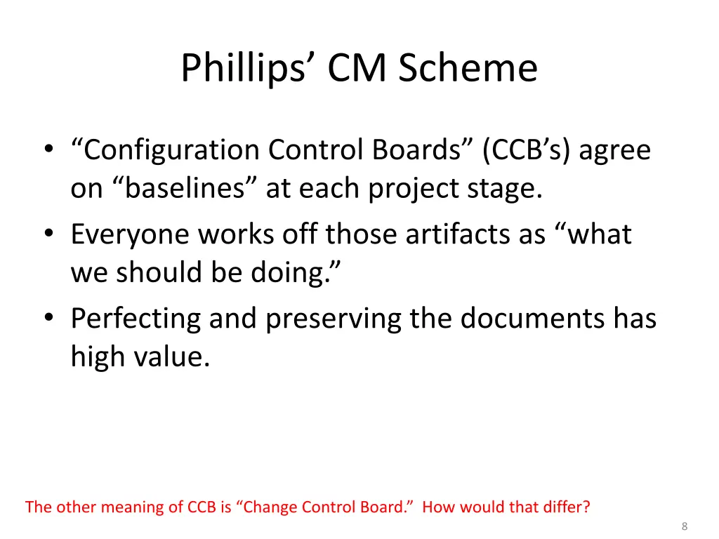 phillips cm scheme