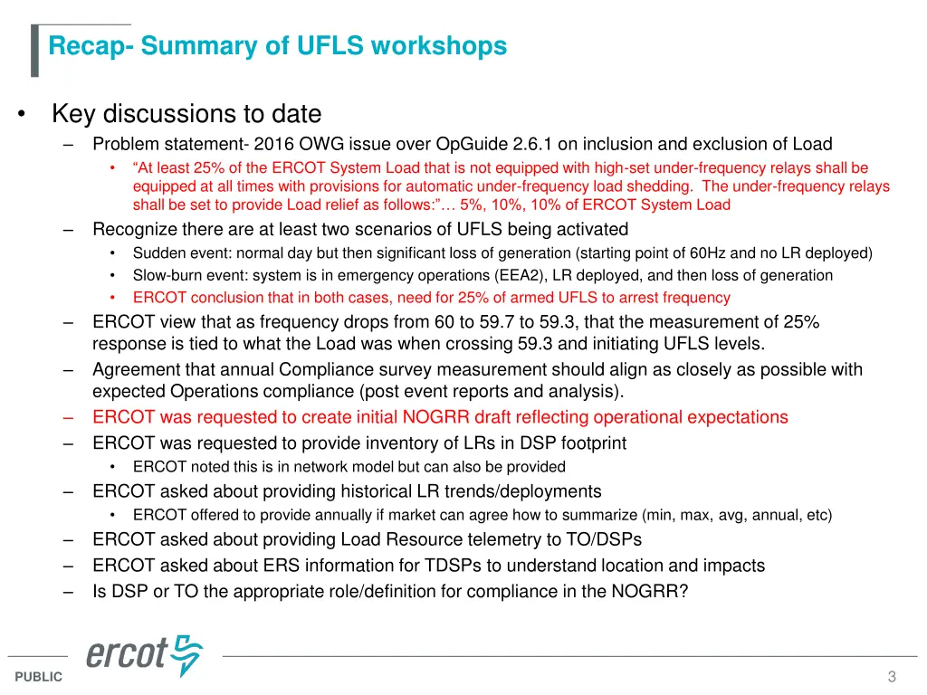 recap summary of ufls workshops