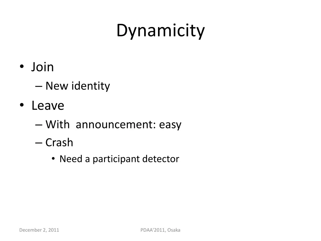 dynamicity