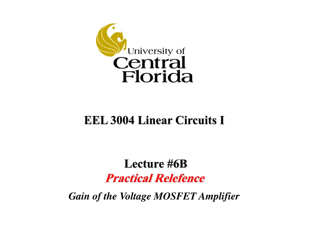 eel 3004 linear circuits i