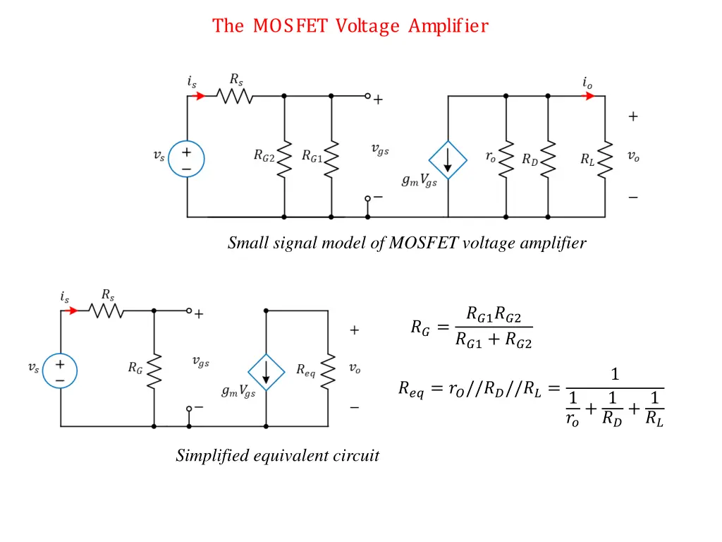the mosfet voltage amplifier 2
