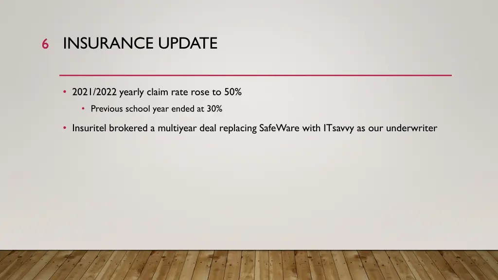 insurance update