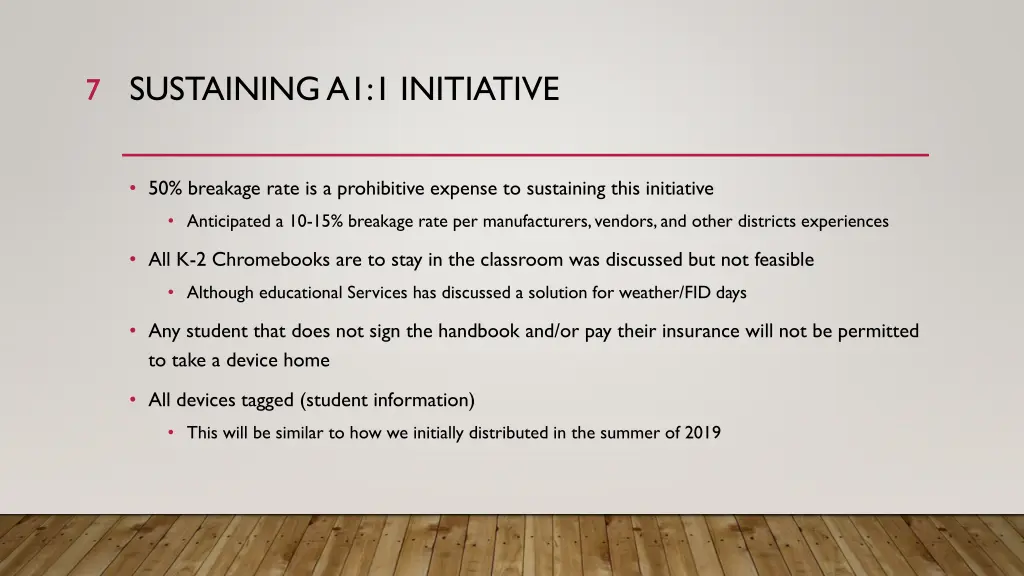 sustaining a1 1 initiative